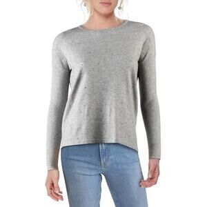 Matty M Women's Top XS/Extra Small Heather Grey NWT Shiny Studded Bead Front